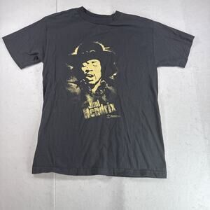 Vintage Zion Rootswear Jimi Hendrix T-Shirt 2005 Gray Medium 100% Cotton